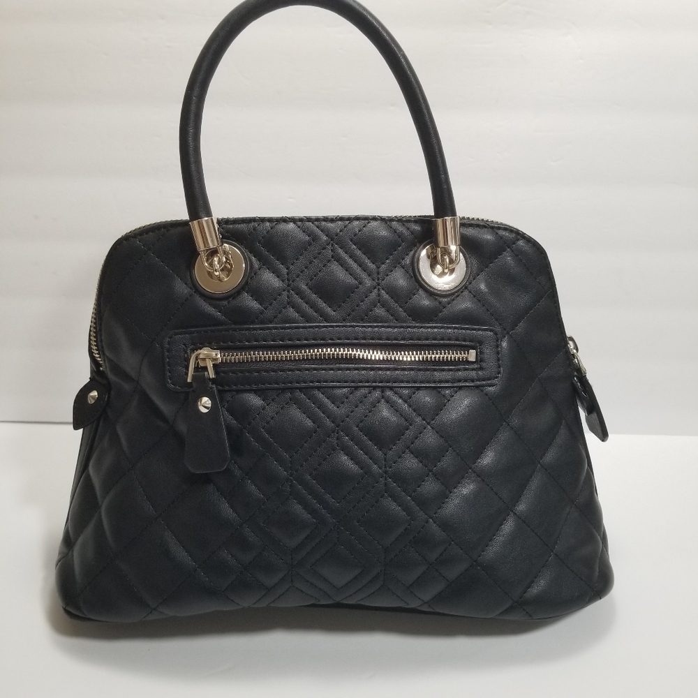 Guess Women's Aliza Dome Satchel Black Satchel NWOT - Picture 2 of 4